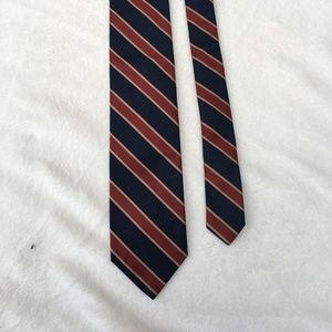 Robert Talbott navy striped tie, vintage, silk